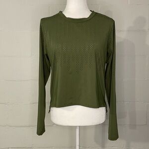 ZYIA Olive Performance Long Sleeve Top